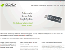 Tablet Screenshot of cicadasecurity.com